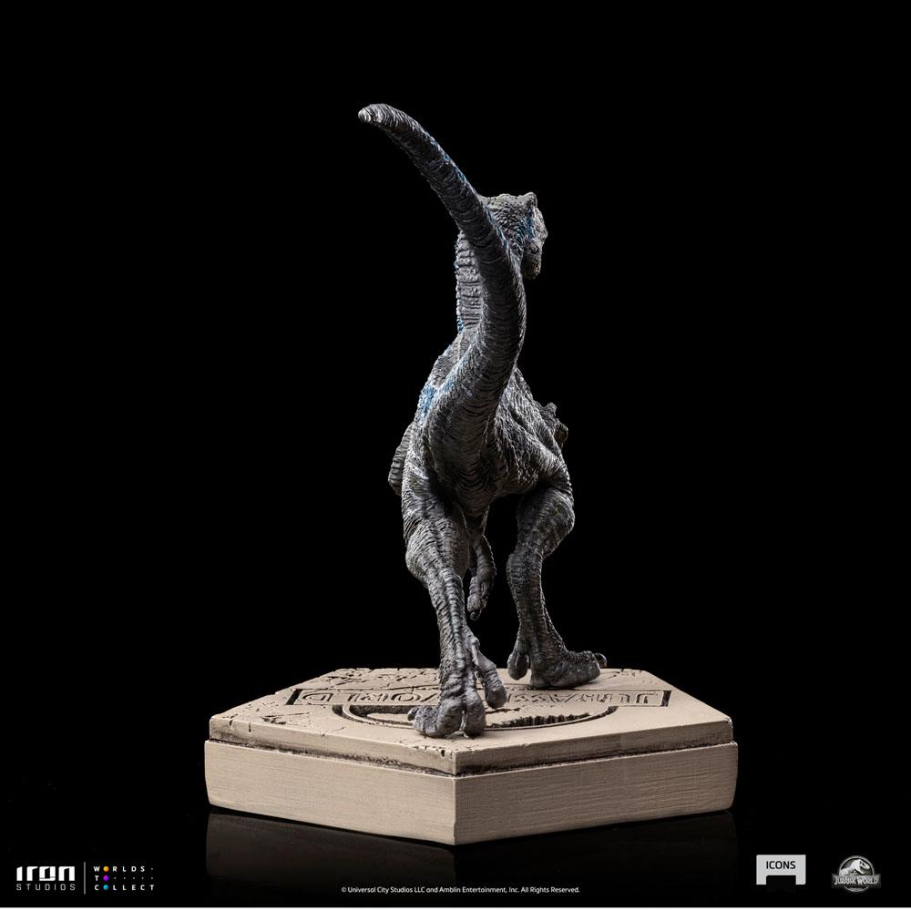 Jurassic World Icons Statue Velociraptor Blue 9 cm by LAB7 Malta, Europe