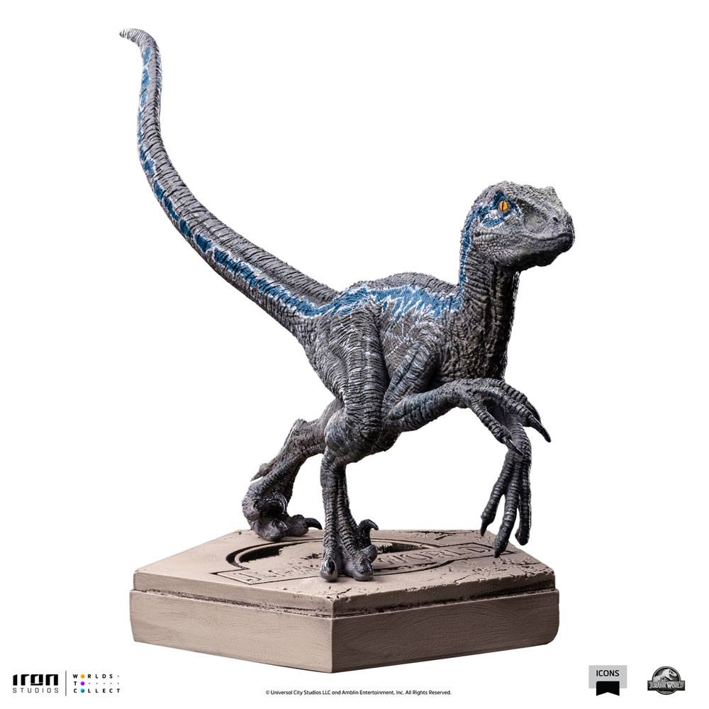 Jurassic World Icons Statue Velociraptor Blue 9 cm by LAB7 Malta, Europe