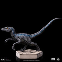Jurassic World Icons Statue Velociraptor Blue 9 cm by LAB7 Malta, Europe