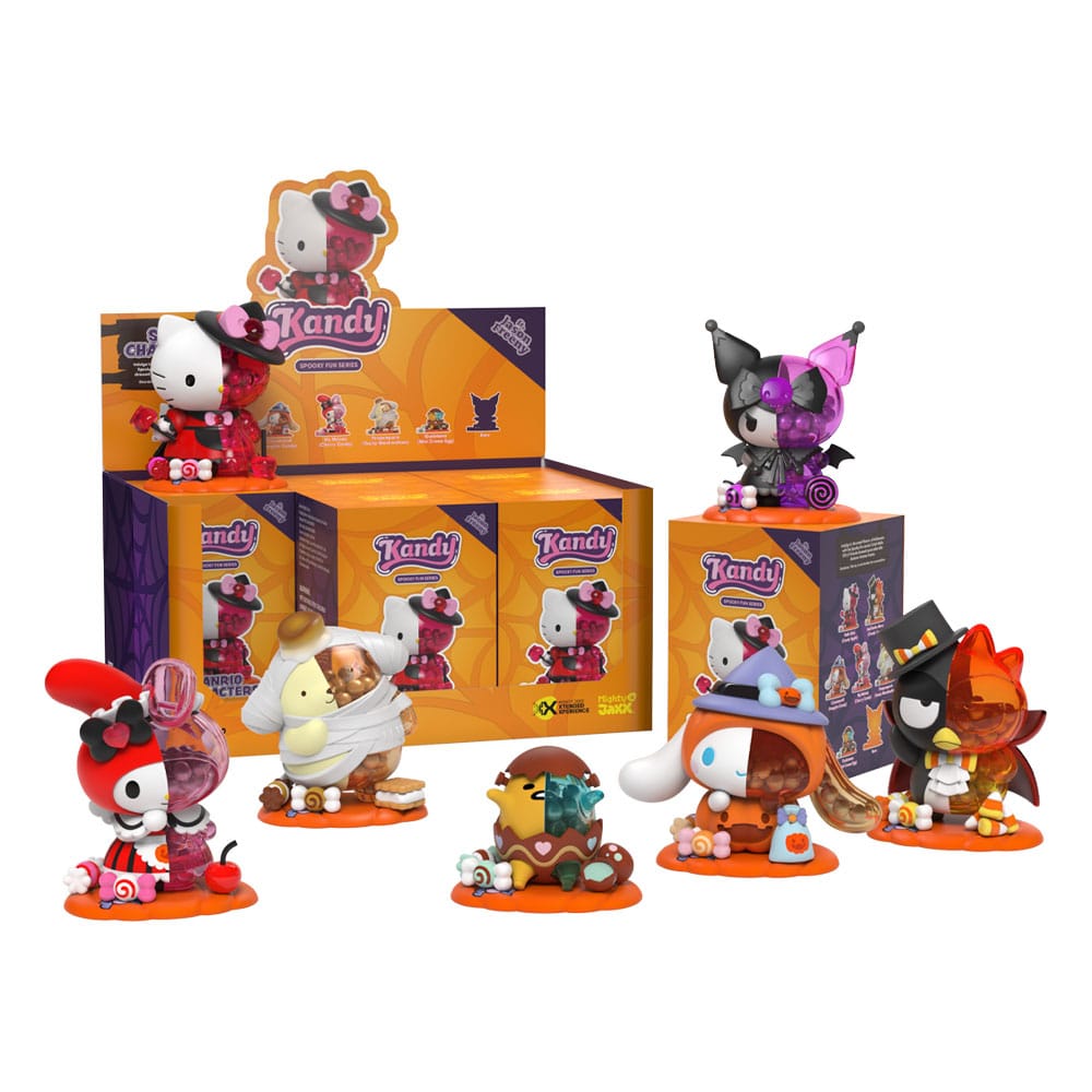 Mighty Jaxx Kandy x Sanrio Series 4 Spooky Fun Blind Box Display (6 Figures) by LAB7 Malta, Europe
