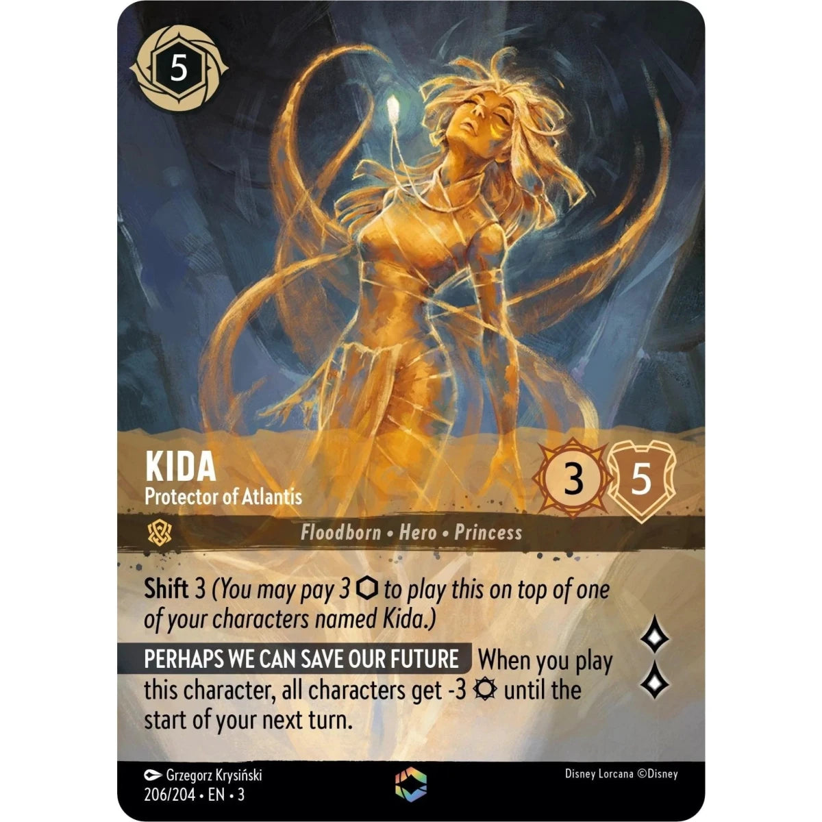 Kida - Protector of Atlantis (Enchanted) (206/204) (Into the Inklands) in Malta | LAB7