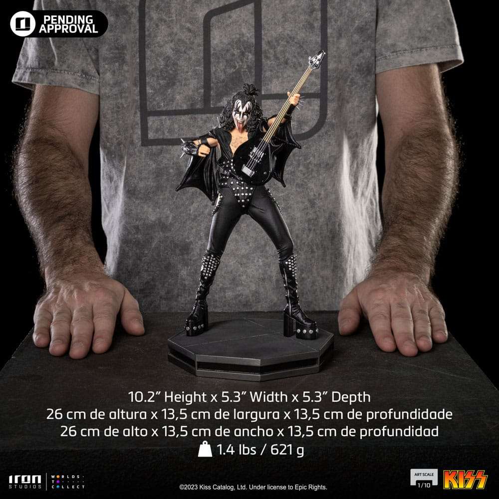 Kiss Art Scale Statue 1/10 Gene Simons Limited Edition 26 cm by LAB7 Malta, Europe