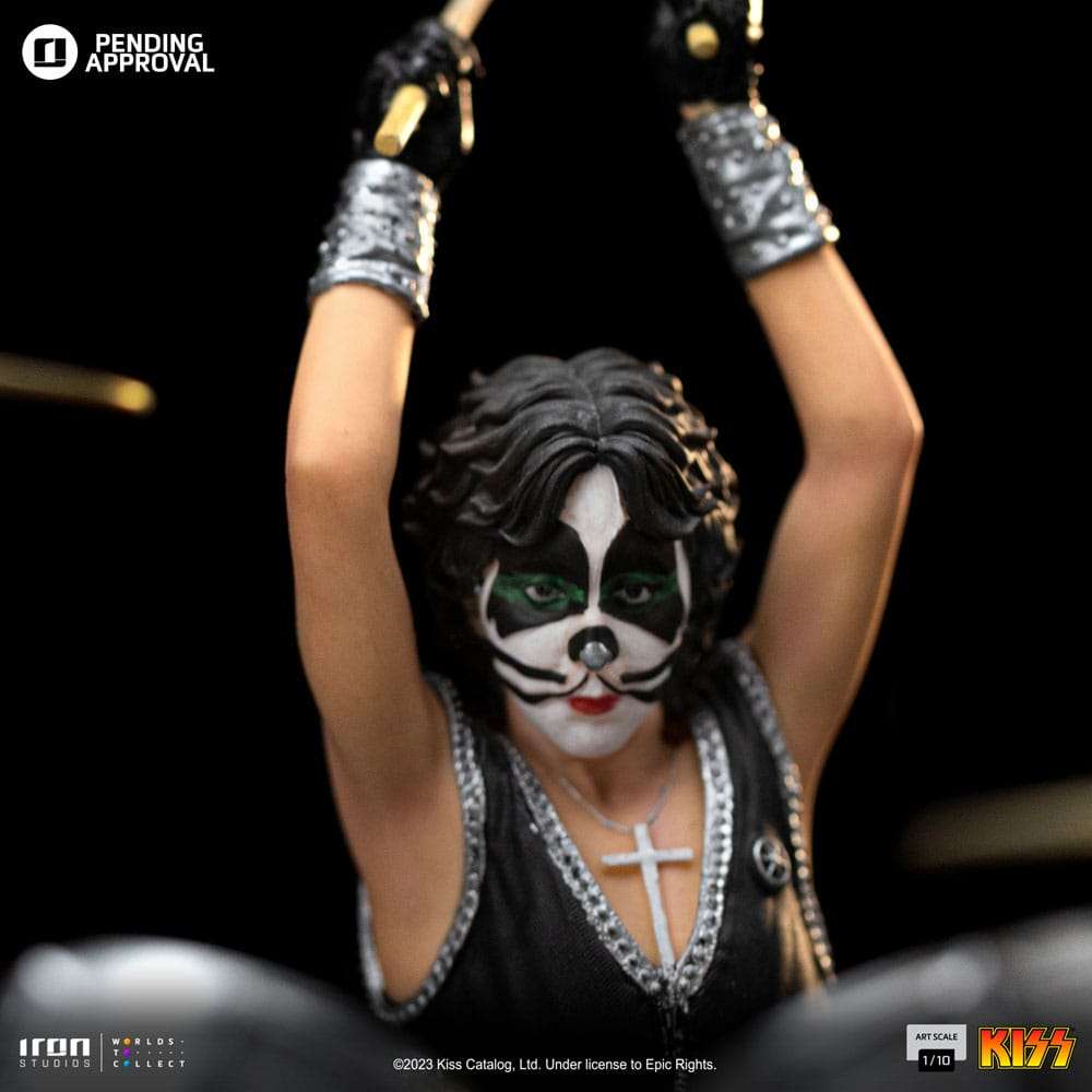 Kiss Art Scale Statue 1/10 Peter Criss Limited Edition 22 cm by LAB7 Malta, Europe