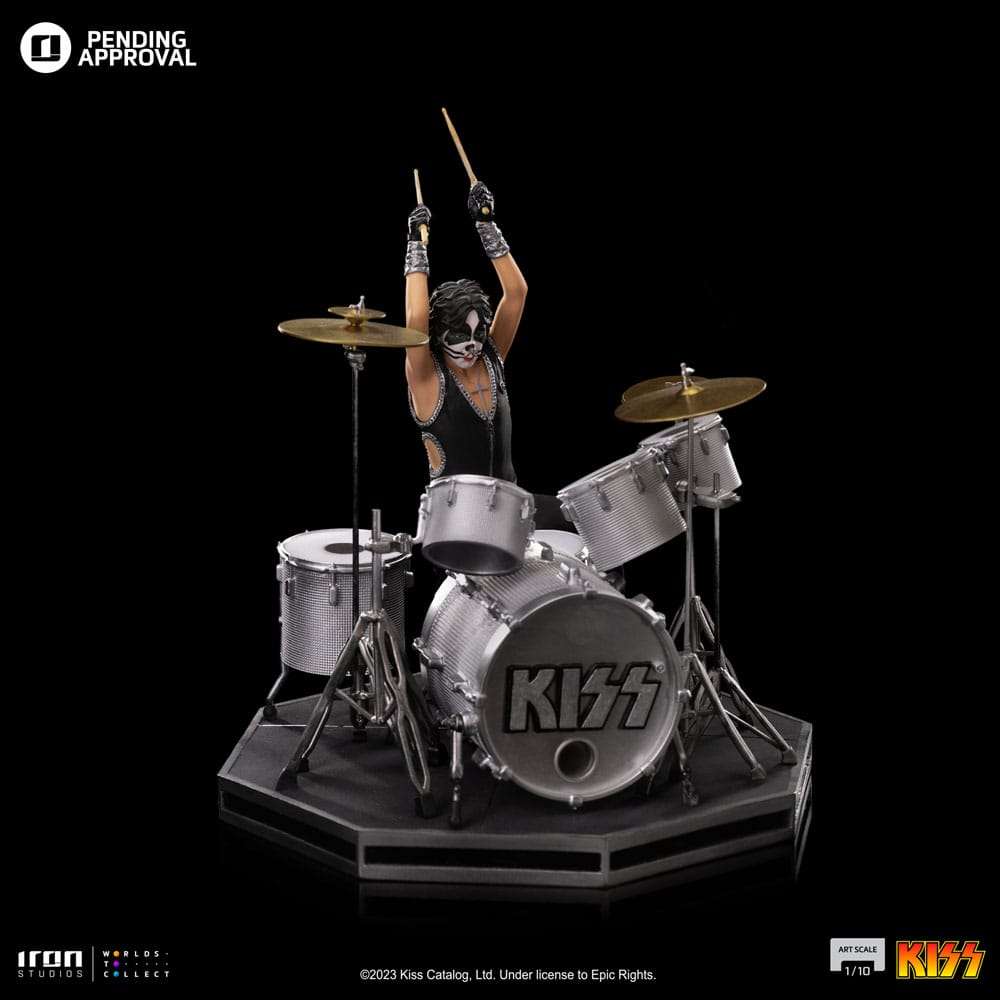 Kiss Art Scale Statue 1/10 Peter Criss Limited Edition 22 cm by LAB7 Malta, Europe