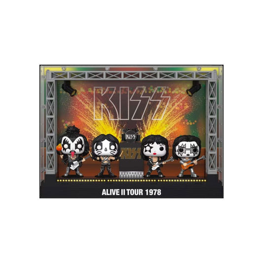 Funko - Kiss POP! Moments DLX Vinyl Figure 4 - Pack Alive II 1978 Tour 9 cm
