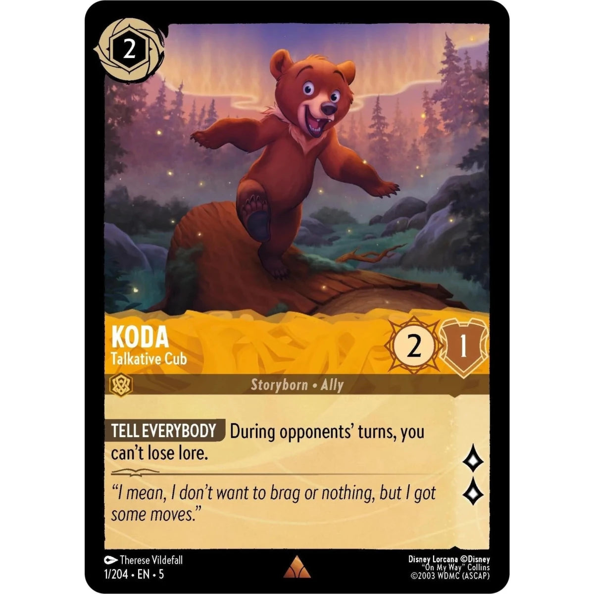 Koda - Talkative Cub (1/204) (Shimmering Skies) in Malta | LAB7