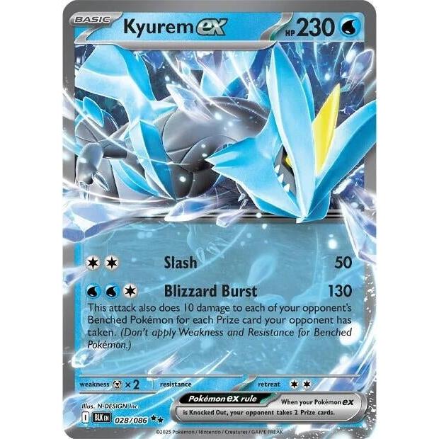 Pokemon Kyurem ex (028/086) (SV: Black Bolt) by LAB7 Malta, Europe