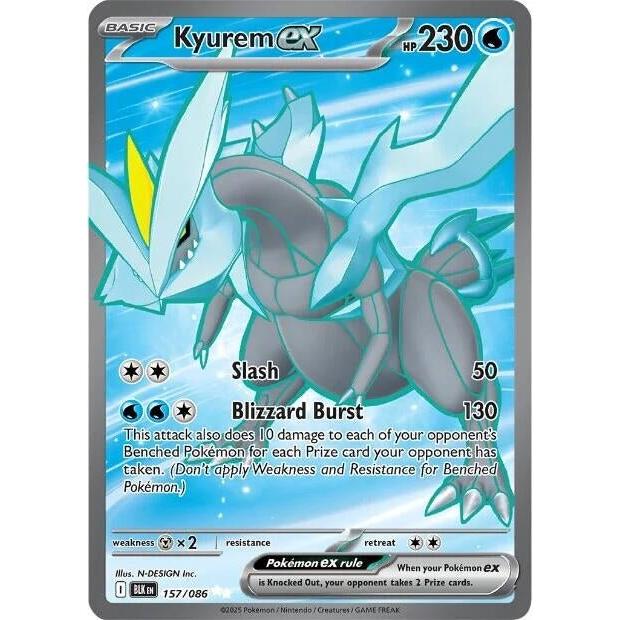 Pokemon Kyurem ex (157/086) (SV: Black Bolt) by LAB7 Malta, Europe
