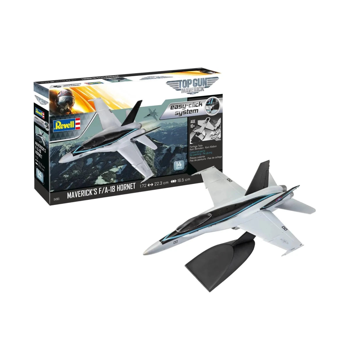 LAB7 Top Gun Easy - Click Model Kit 1/72 Maverick's F/A - 18 Hornet 22 cm by LAB7 Malta, Europe