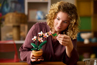 LEGO Botanicals Mini Orchid 10343 – 274-Piece Flower Building Set for Adults, 25cm