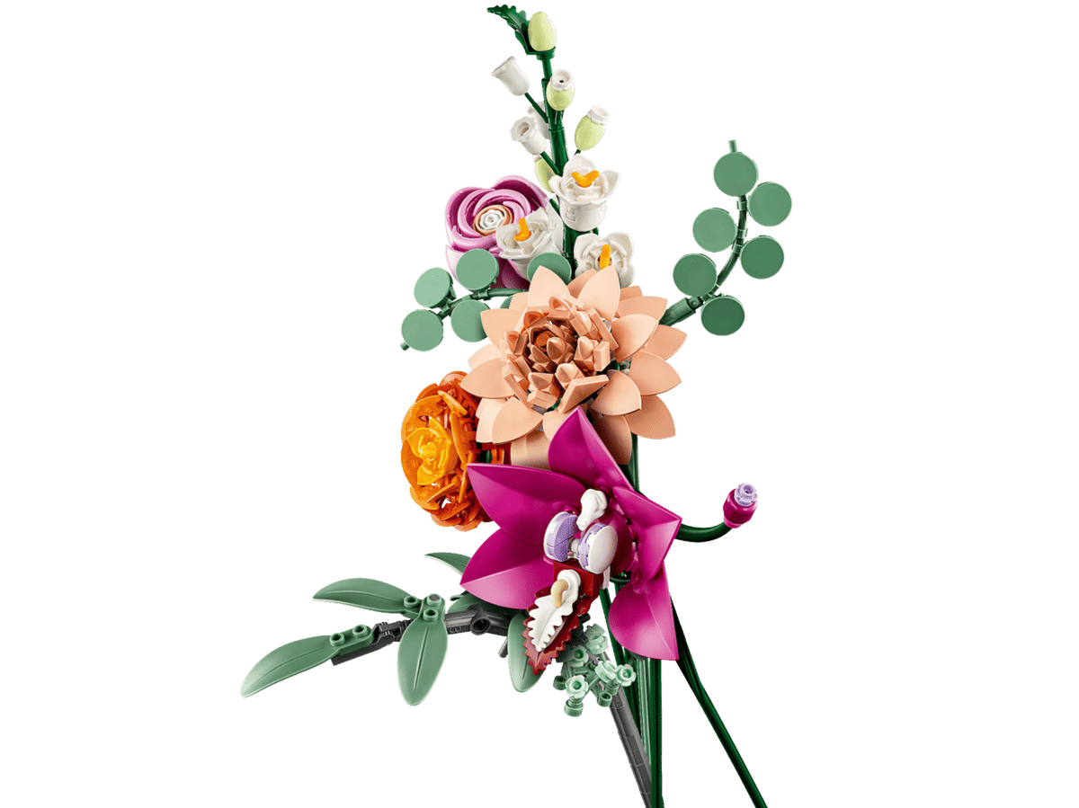 LEGO Botanicals Pretty Pink Flower Bouquet 10342 – 749-Piece Flower Building Set for Adults