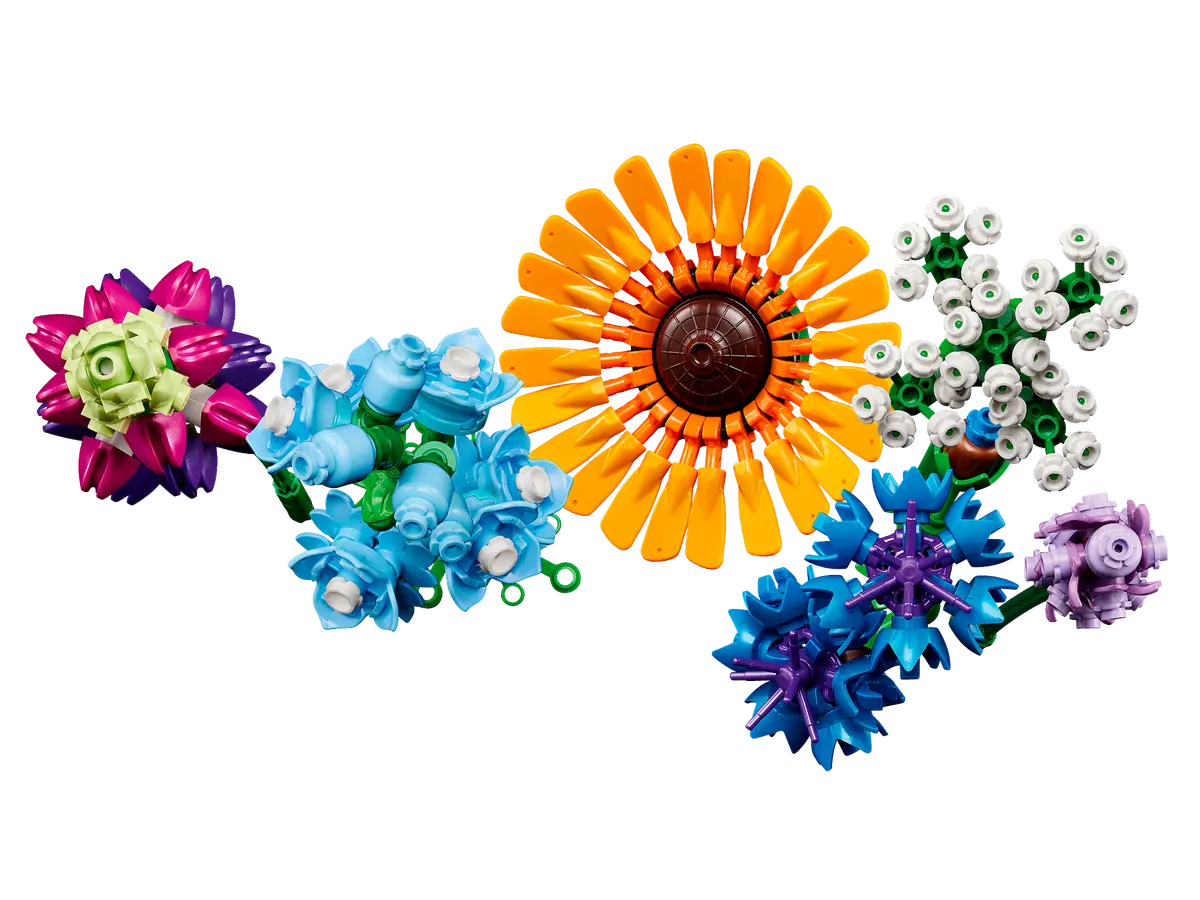LEGO Botanicals Wildflower Bouquet 10313 – Flower Building Set for Adults, 939 Pieces