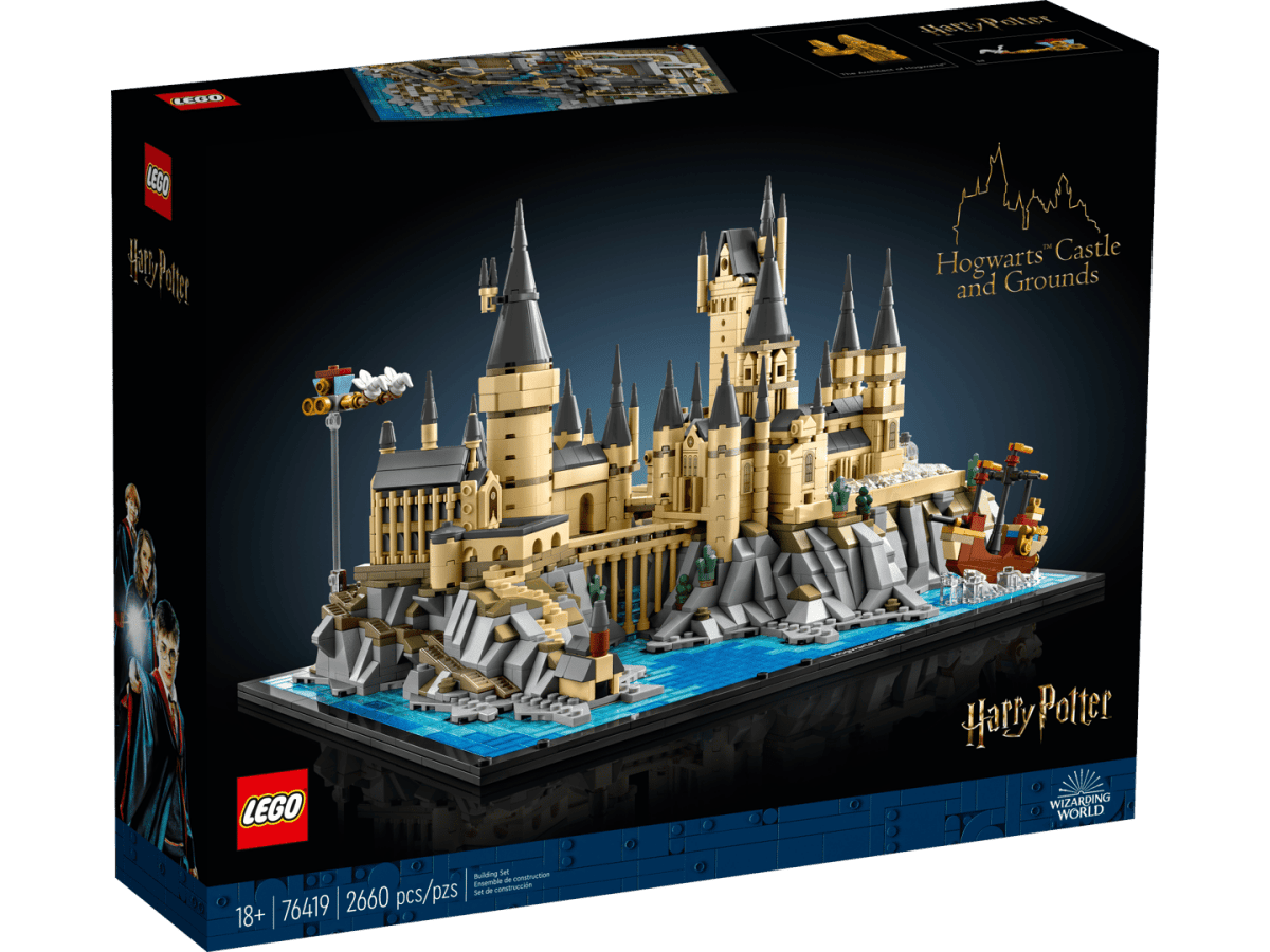 LEGO Harry Potter Hogwarts Castle and Grounds 76419 – 2,660-Piece Collectible Hogwarts Display Set for Adults