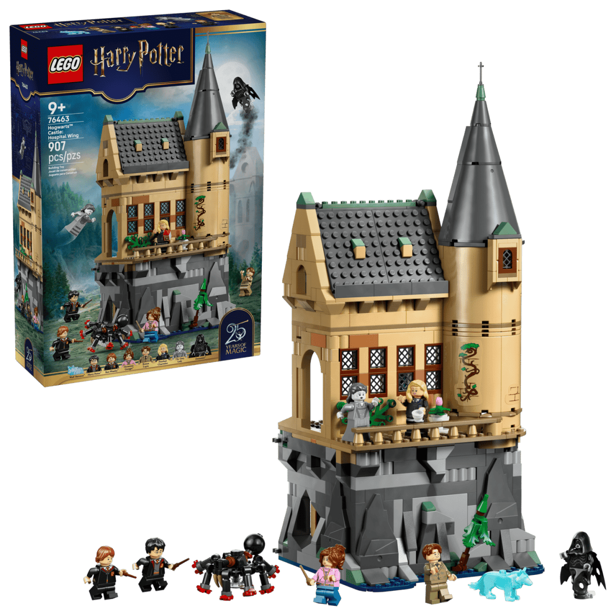 LEGO Harry Potter Hogwarts Castle: Hospital Wing 76463 – 907-Piece Building Set with 7 Minifigures