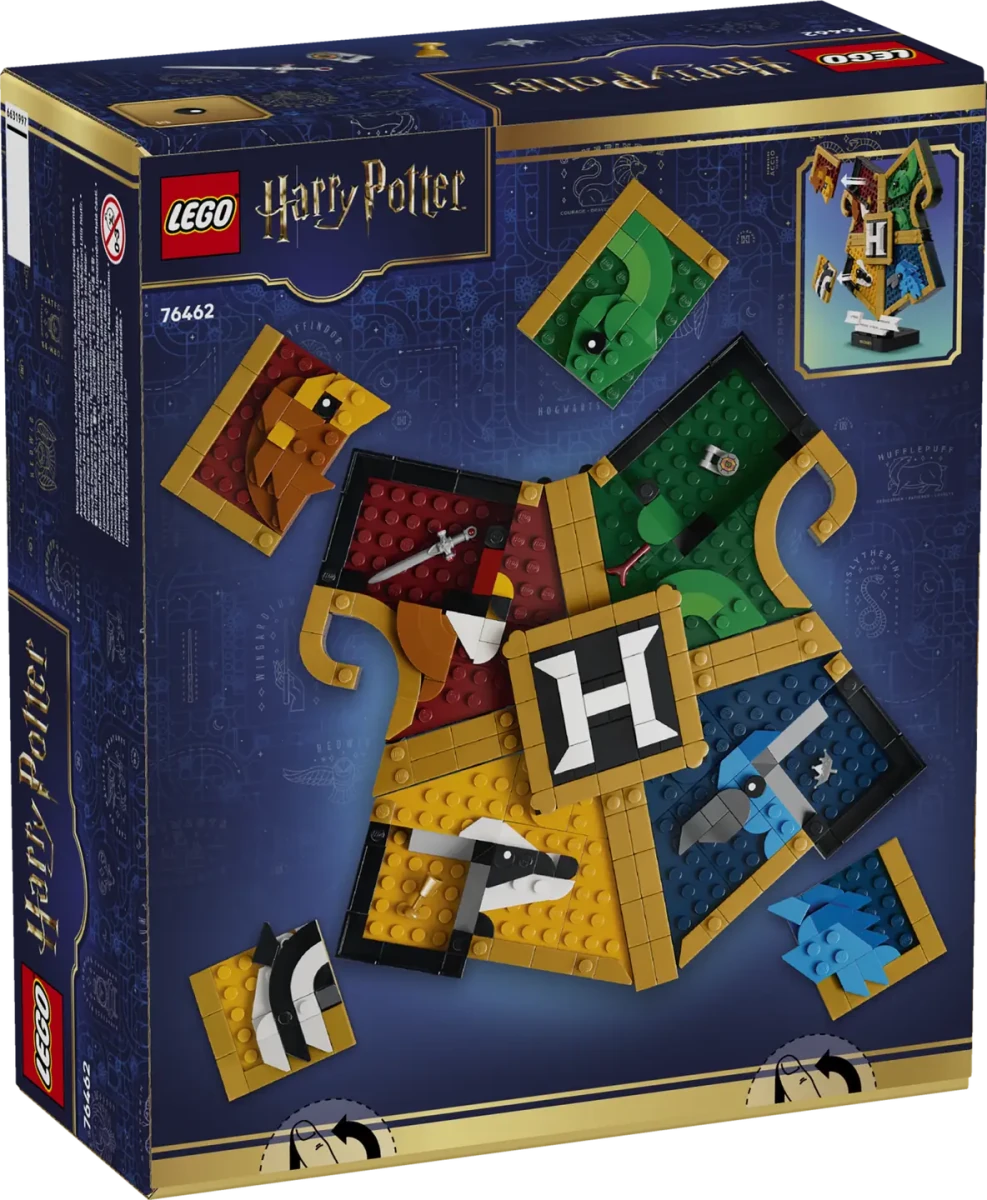 LEGO Harry Potter Hogwarts House Crest 76462 – 545-Piece Hogwarts Display Set with Hidden Magical Treasures