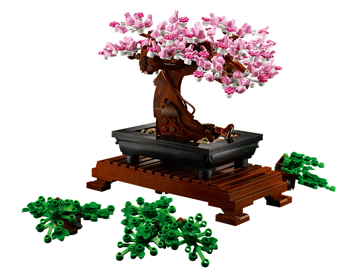 LEGO Icons Bonsai Tree 10281 – Botanical Collection Building Set for Adults, 878 Pieces