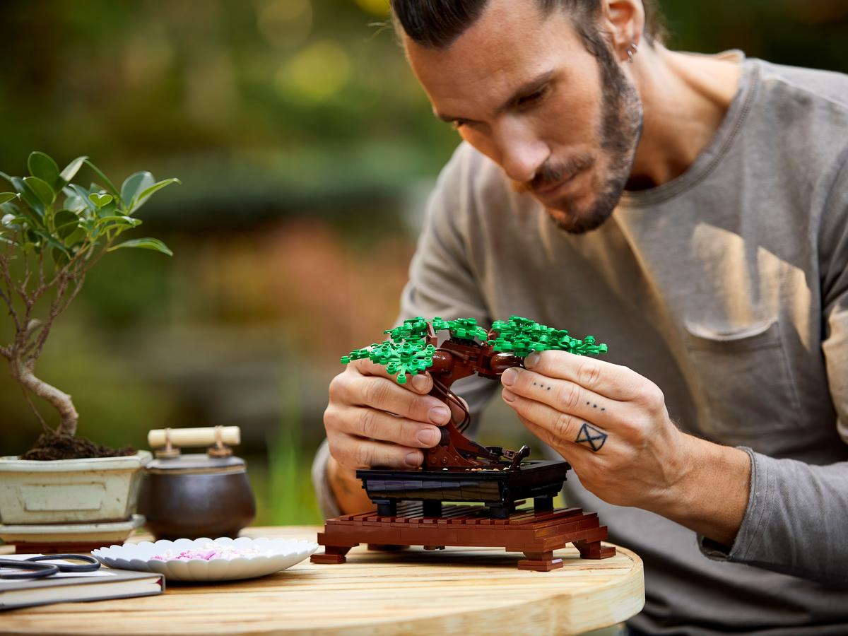LEGO Icons Bonsai Tree 10281 – Botanical Collection Building Set for Adults, 878 Pieces