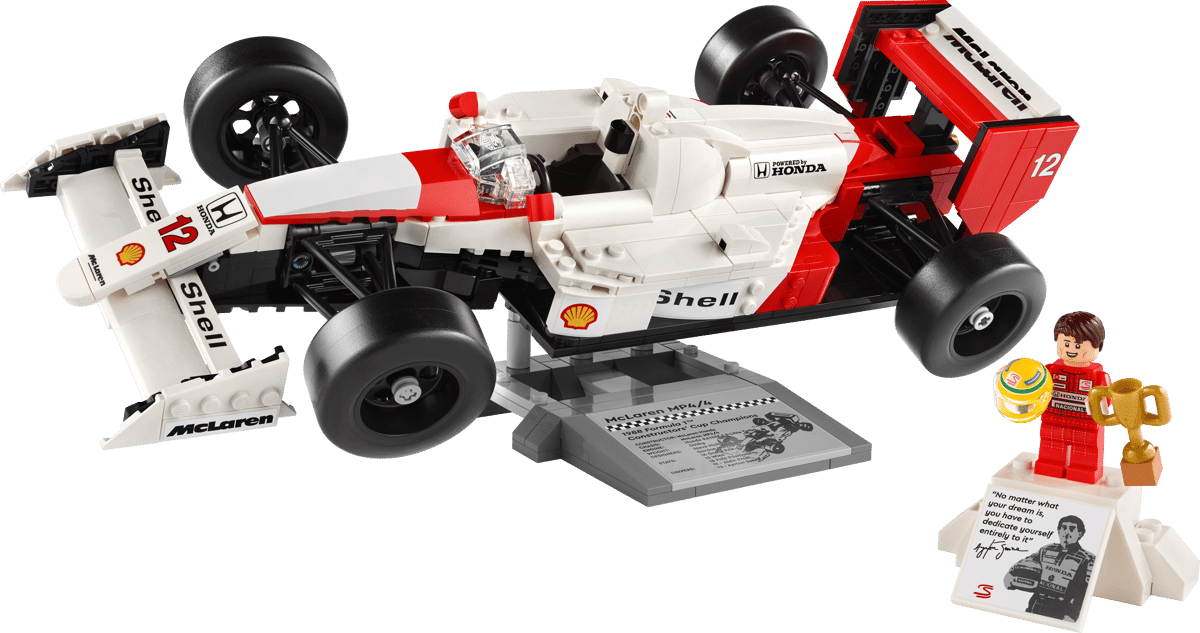 LEGO Icons McLaren MP4/4 & Ayrton Senna 10330 Formula 1 Model Building Set 693 Pieces