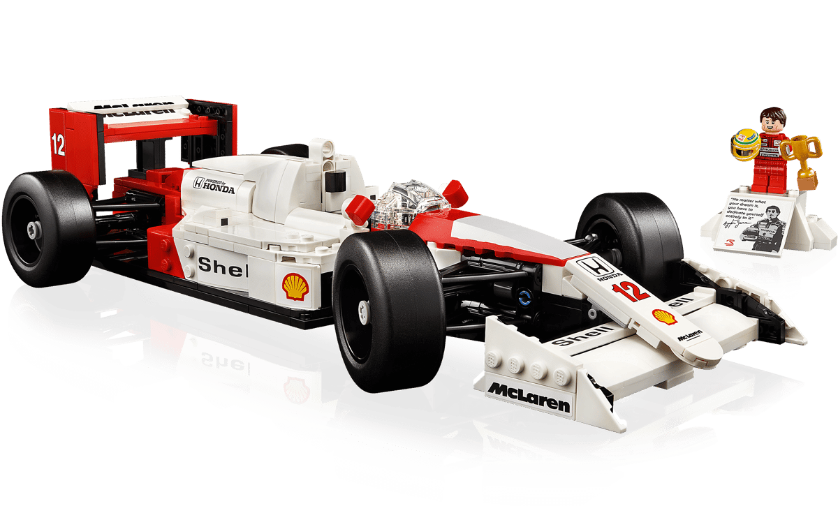 LEGO Icons McLaren MP4/4 & Ayrton Senna 10330 Formula 1 Model Building Set 693 Pieces