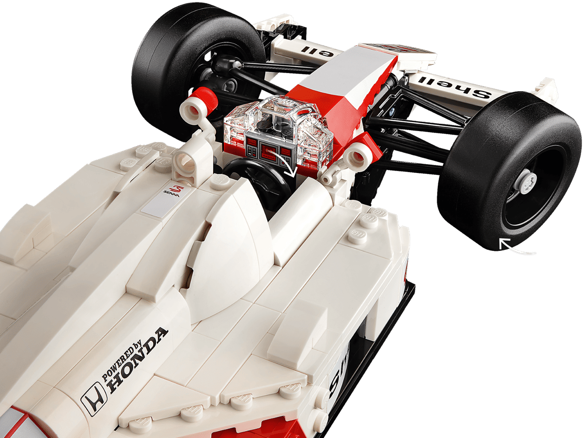 LEGO Icons McLaren MP4/4 & Ayrton Senna 10330 Formula 1 Model Building Set 693 Pieces
