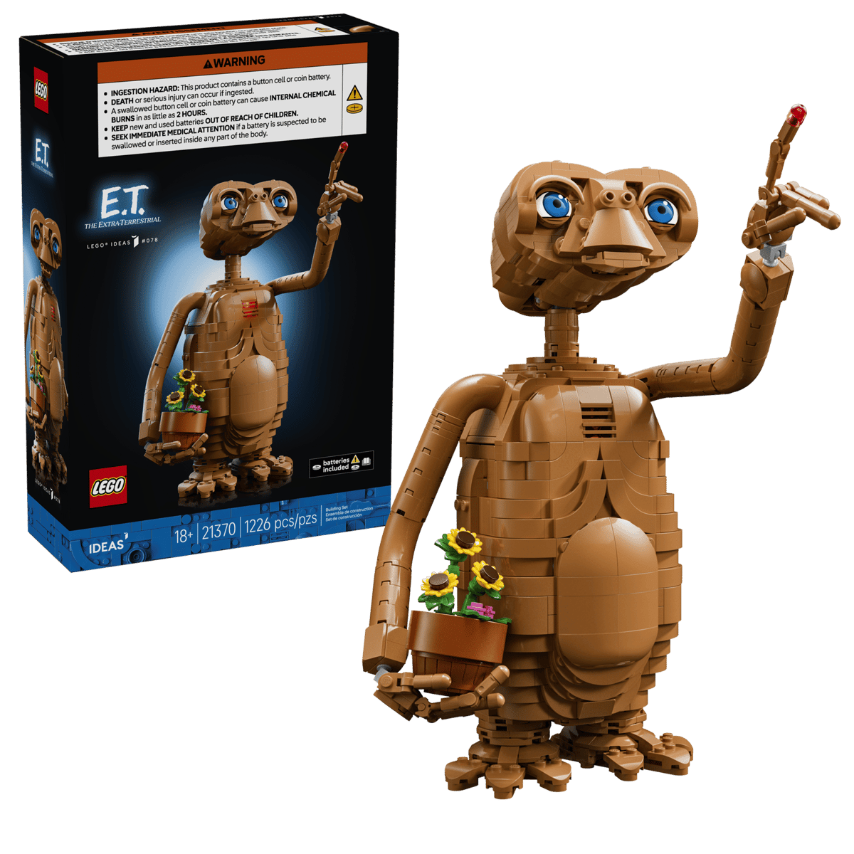 LEGO Ideas E.T. the Extra-Terrestrial 21370 Building Set 1226 Pieces