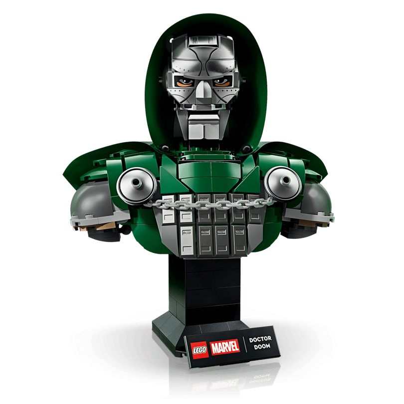 LEGO Marvel Doctor Doom Bust 76345 – Avengers: Doomsday Collectible Display Model for Adults