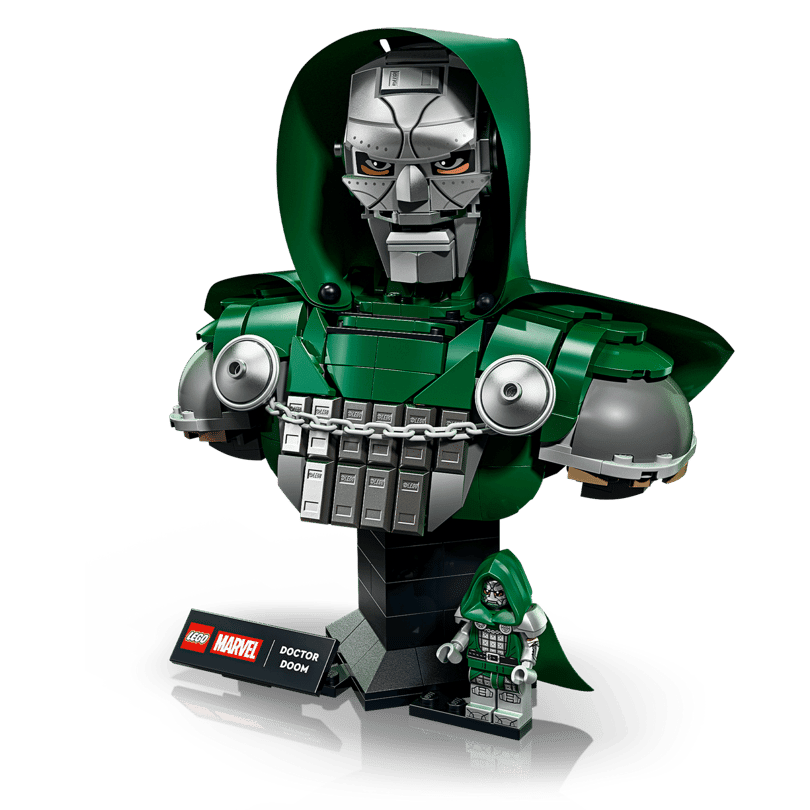 LEGO Marvel Doctor Doom Bust 76345 – Avengers: Doomsday Collectible Display Model for Adults