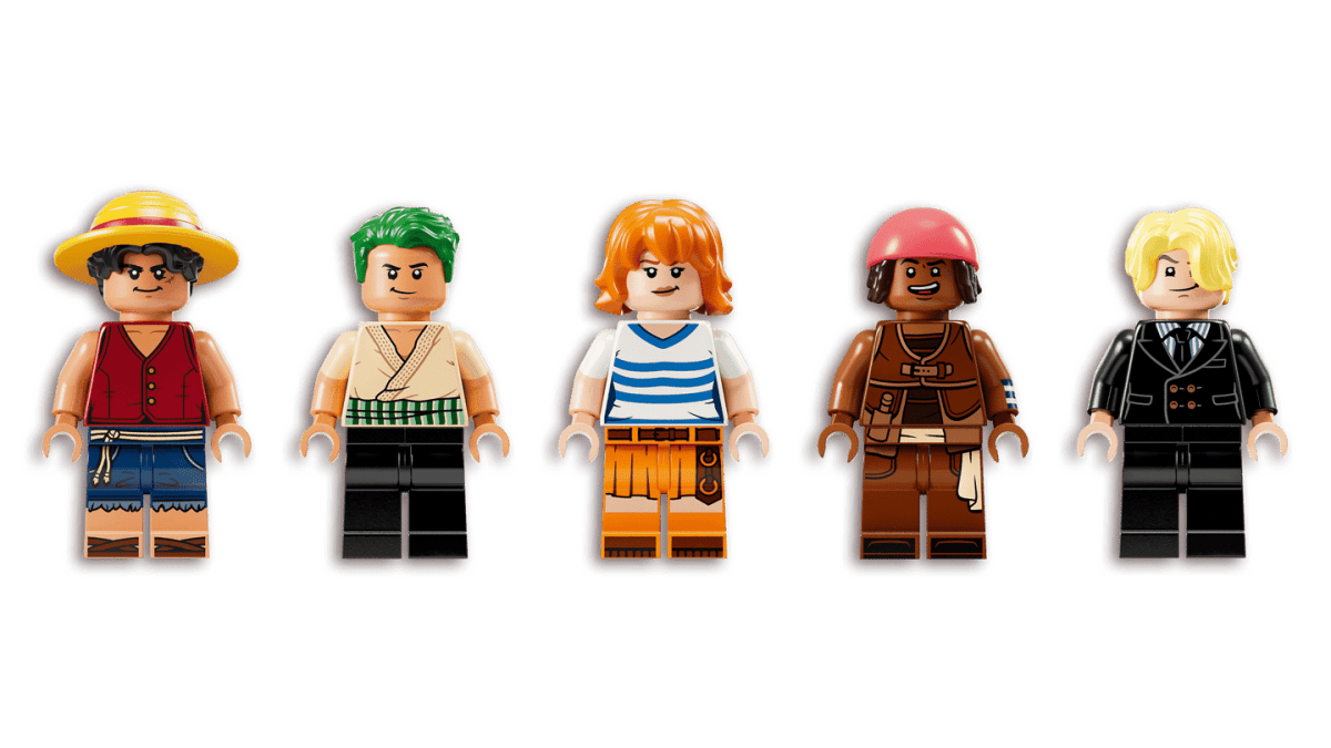 LEGO ONE PIECE The Going Merry Pirate Ship 75639 – 1,376-Piece Building Set with 5 Straw Hat Pirates Minifigures