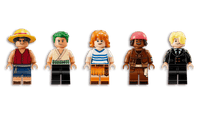 LEGO ONE PIECE The Going Merry Pirate Ship 75639 – 1,376-Piece Building Set with 5 Straw Hat Pirates Minifigures
