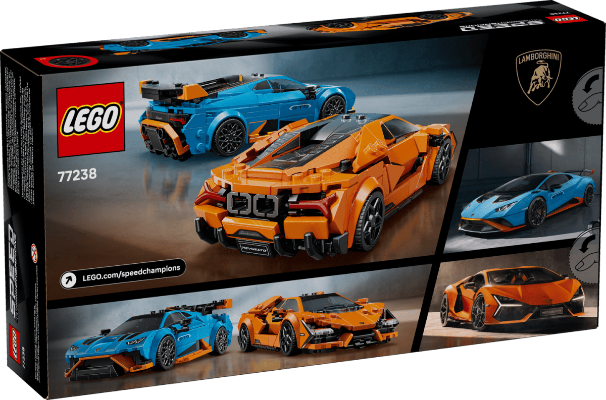 LEGO Speed Champions Lamborghini Revuelto & Huracán STO 77238