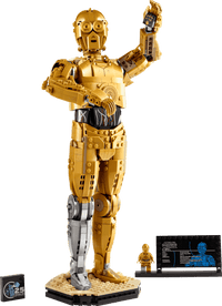 LEGO Star Wars C-3PO 75398 – Buildable Droid Display Model with Minifigure, 25th Anniversary Set