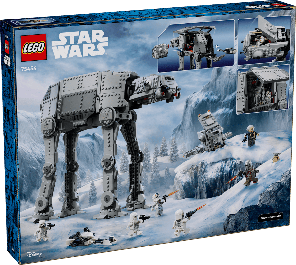 LEGO Star Wars Imperial Remnant AT-AT with INT-4 75454 – 1,453-Piece Mandalorian & Grogu Building Set