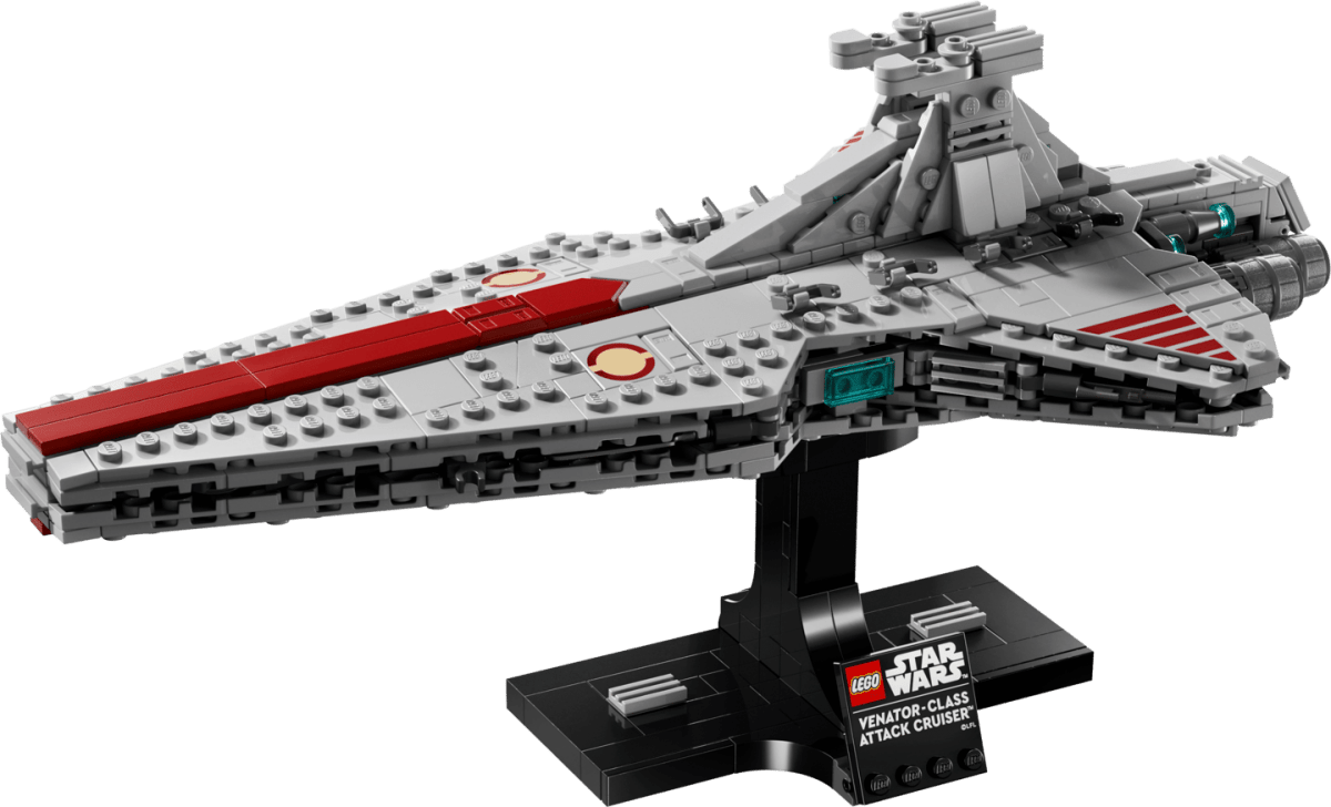 LEGO Star Wars Venator-Class Attack Cruiser 75441 – 643-Piece Starship Display Model