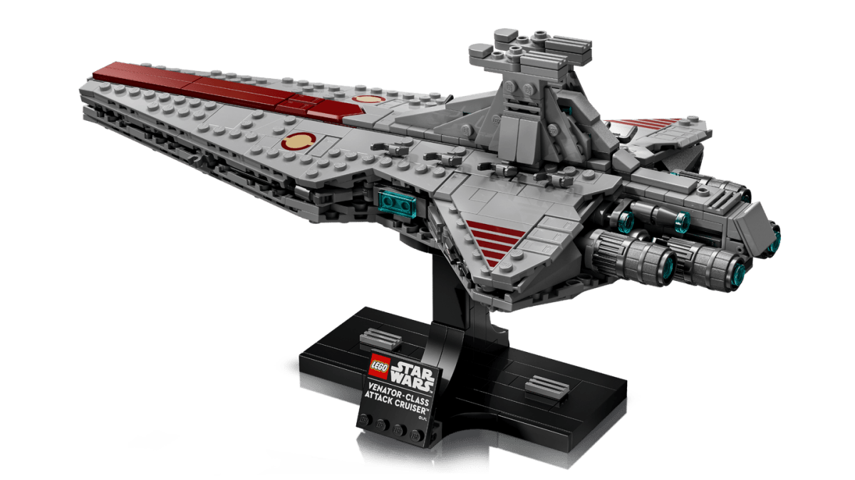 LEGO Star Wars Venator-Class Attack Cruiser 75441 – 643-Piece Starship Display Model