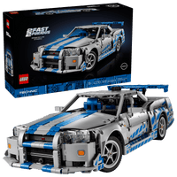 LEGO Technic 2 Fast 2 Furious Nissan Skyline GT-R (R34) 42210 – Fast & Furious Collectible Car Building Set