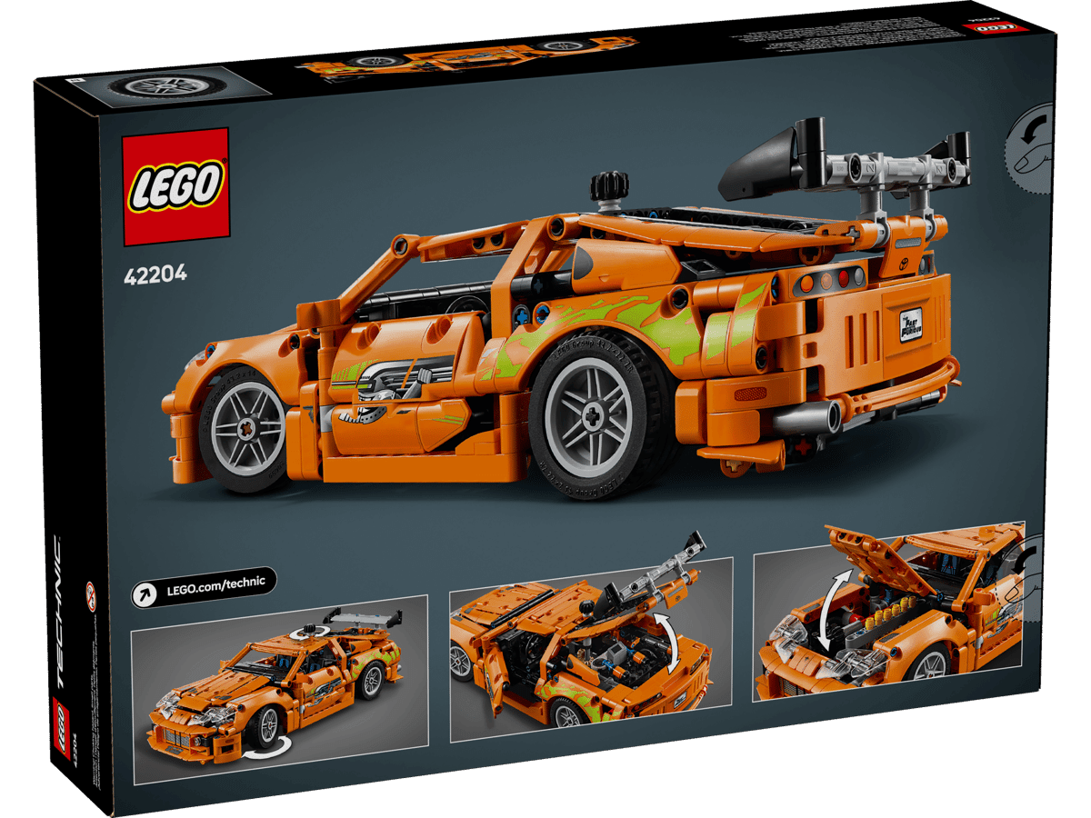 LEGO Technic Fast & Furious Toyota Supra MK4 42204 – 810-Piece Sports Car Building Set