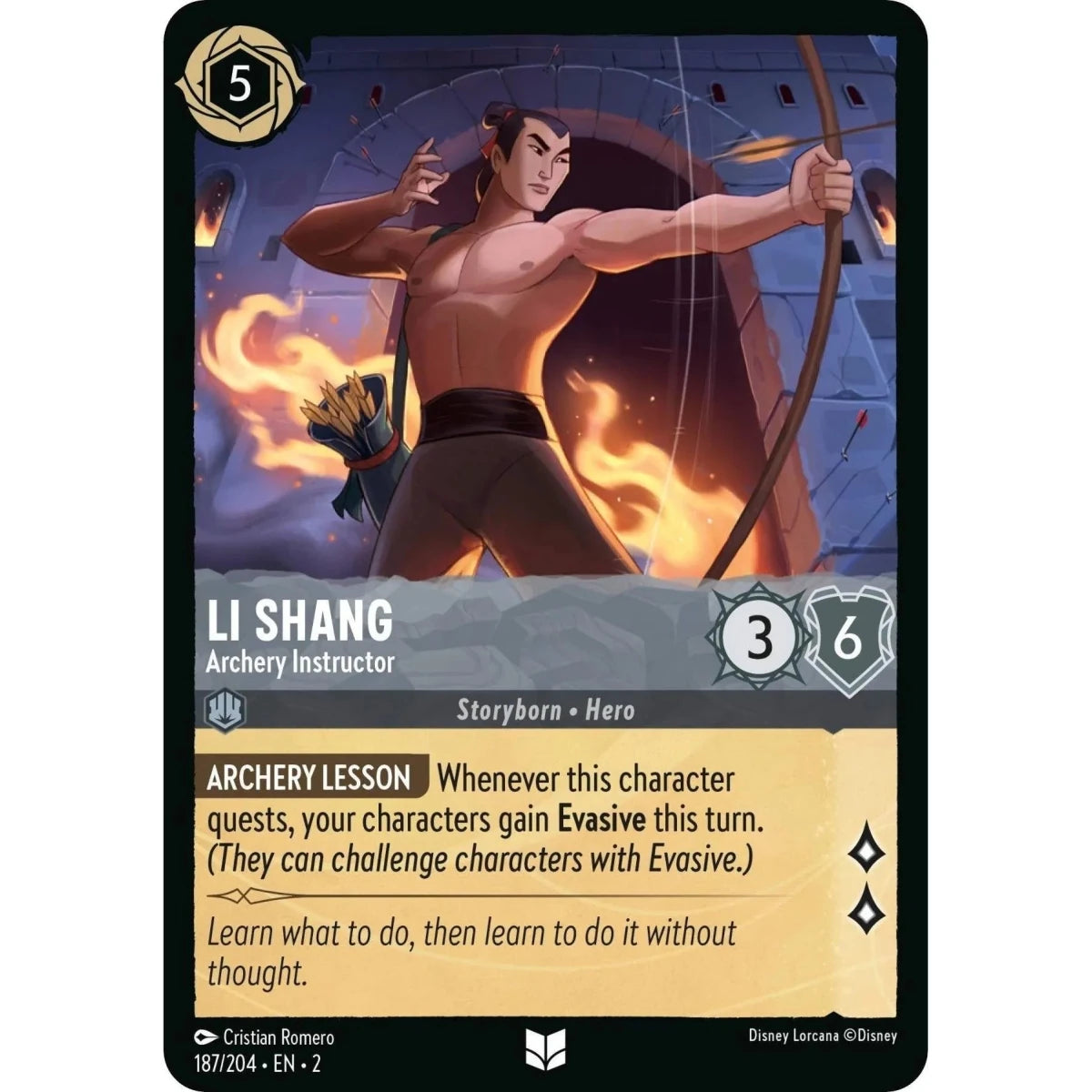 Li Shang - Archery Instructor (187/204) (Rise of the Floodborn) in Malta | LAB7