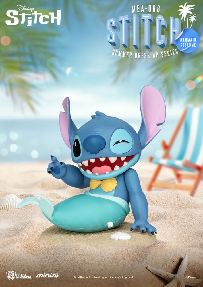Beast Kingdom Lilo & Stitch Mini Egg Attack Stitch Summer Dress - Up Figurine by LAB7 Malta, Europe