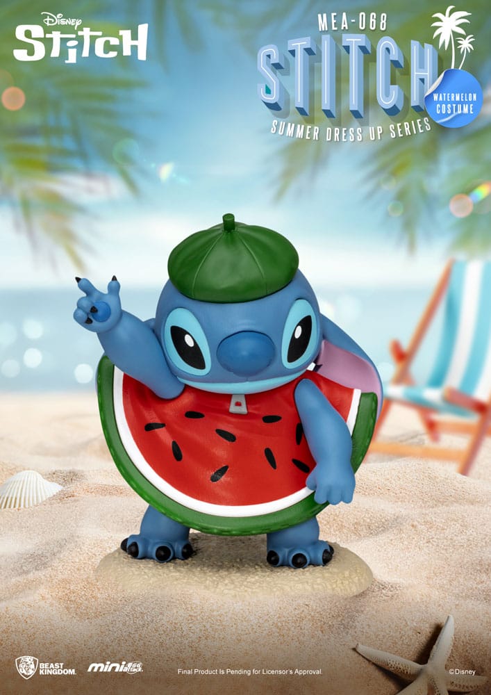 Beast Kingdom Lilo & Stitch Mini Egg Attack Stitch Summer Dress - Up Figurine by LAB7 Malta, Europe