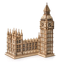 Little Story Big Ben (Elizabeth Tower) 3D Wooden Puzzle Model by LAB7 Malta, Europe