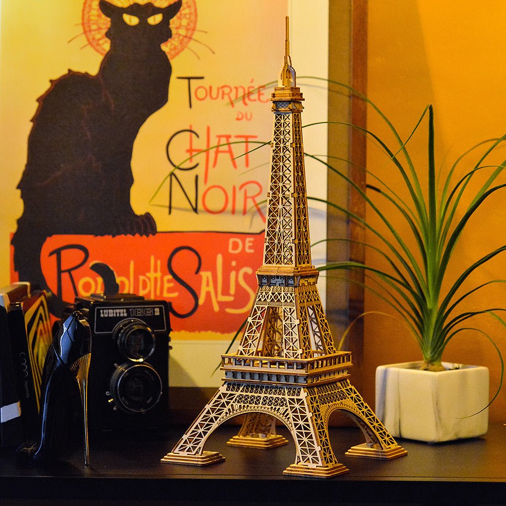 Little Story Eiffel Tower 3D Wooden Puzzle Model by LAB7 Malta, Europe