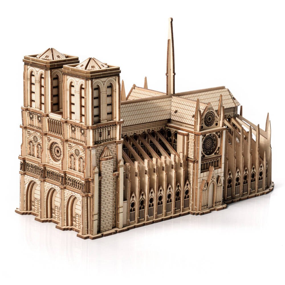 Little Story Notre - Dame Cathedral 3D Wooden Puzzle Model by LAB7 Malta, Europe