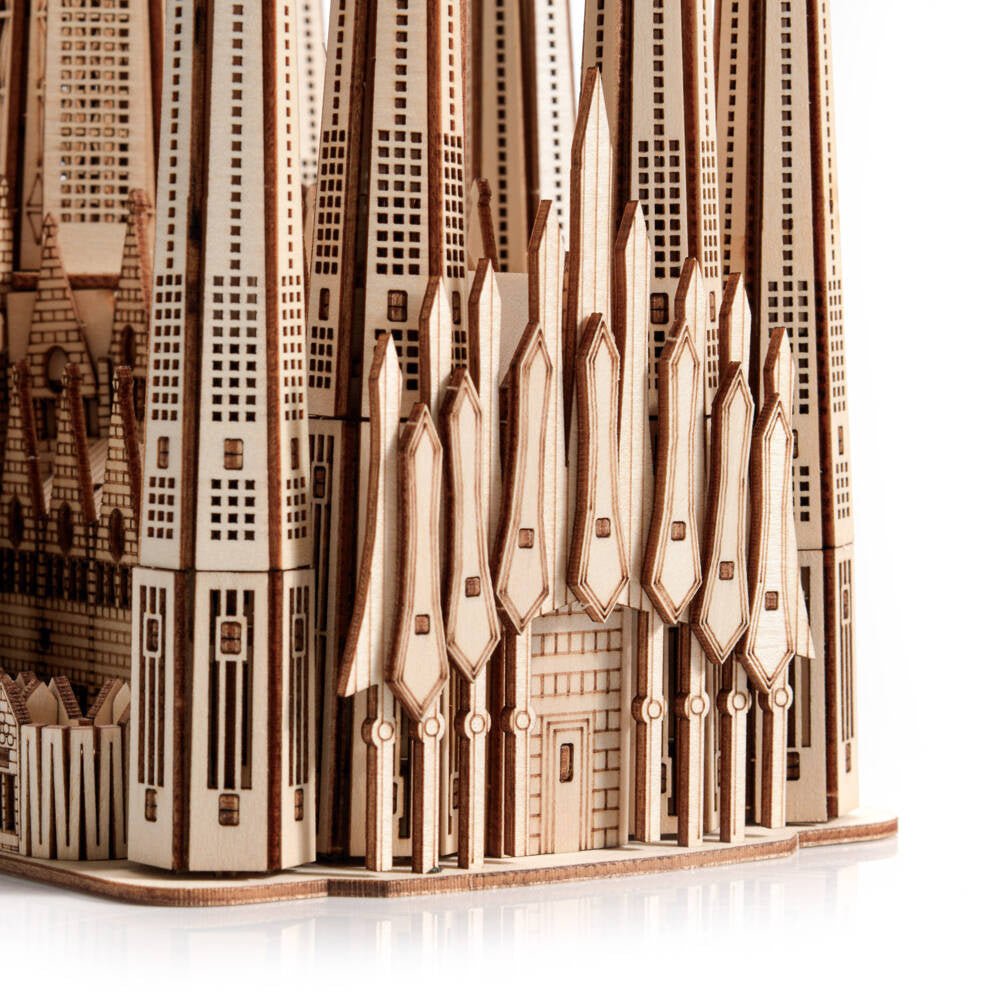 Little Story Sagrada Familia 3D Wooden Puzzle Model by LAB7 Malta, Europe