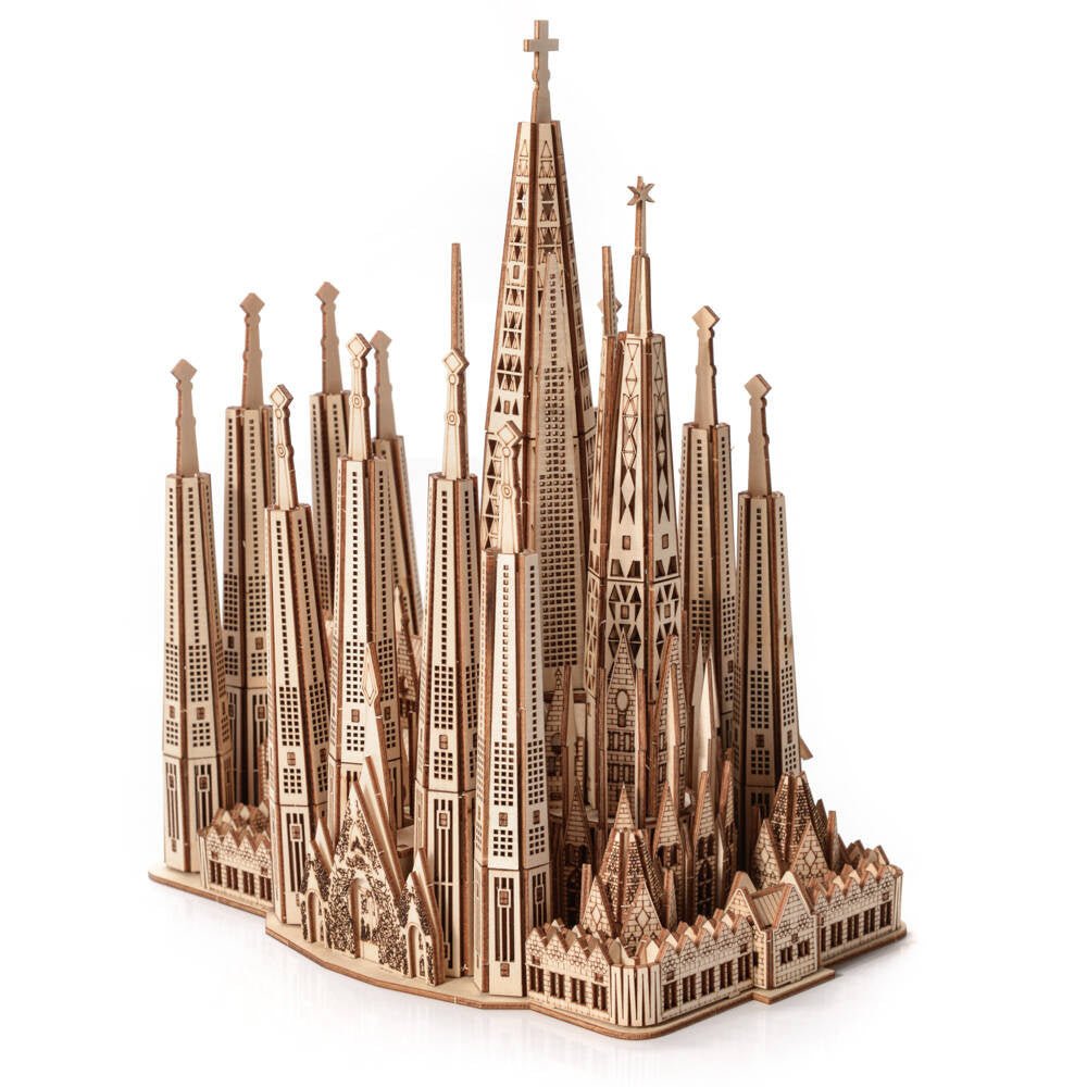 Little Story Sagrada Familia 3D Wooden Puzzle Model by LAB7 Malta, Europe