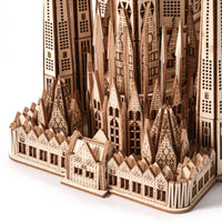 Little Story Sagrada Familia 3D Wooden Puzzle Model by LAB7 Malta, Europe