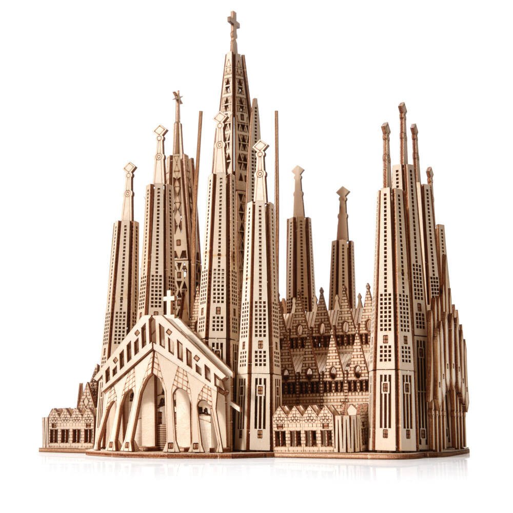 Little Story Sagrada Familia 3D Wooden Puzzle Model by LAB7 Malta, Europe
