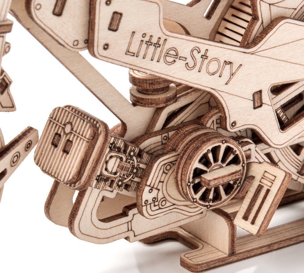 Little Story Speedway Bike 3D Wooden Puzzle Model by LAB7 Malta, Europe