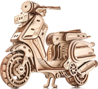 Little Story Sting Scooter 3D Wooden Puzzle Model by LAB7 Malta, Europe
