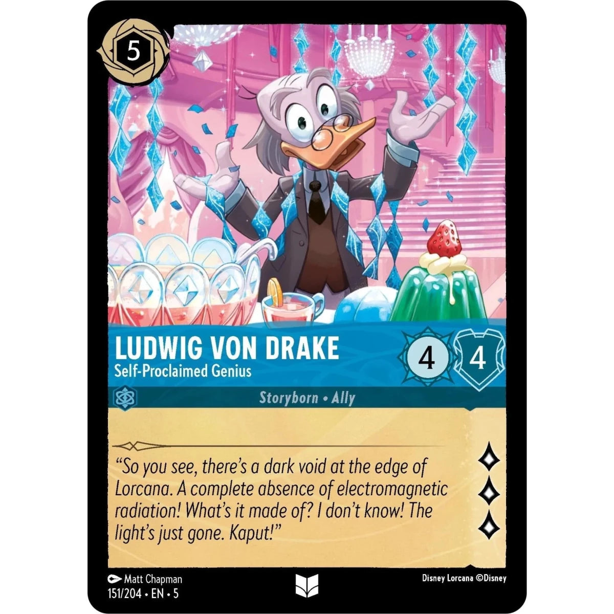 Ludwig Von Drake - Self-Proclaimed Genius (151/204) (Shimmering Skies) in Malta | LAB7