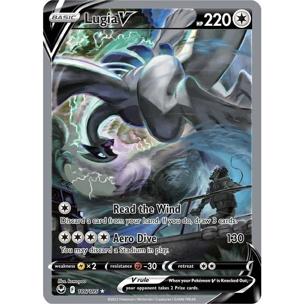Lugia V (Alternate Full Art) (186/195) (SWSH12: Silver Tempest) in Malta | LAB7